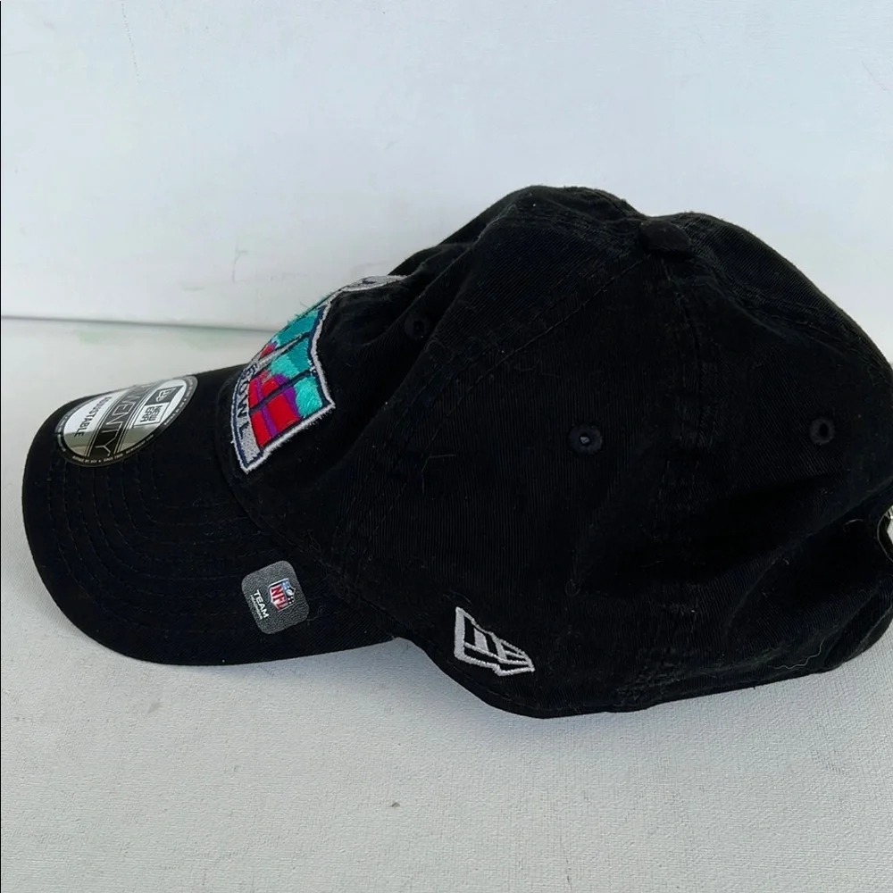 New Era Black 9 Twenty Super Bowl 57 Logo Hat Cap‎ “like new”